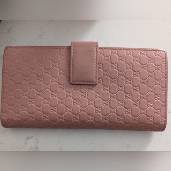 Authentic Gucci Micro Guccissima Monogram Long Wallet with Flap Closure - Picture 4 of 13